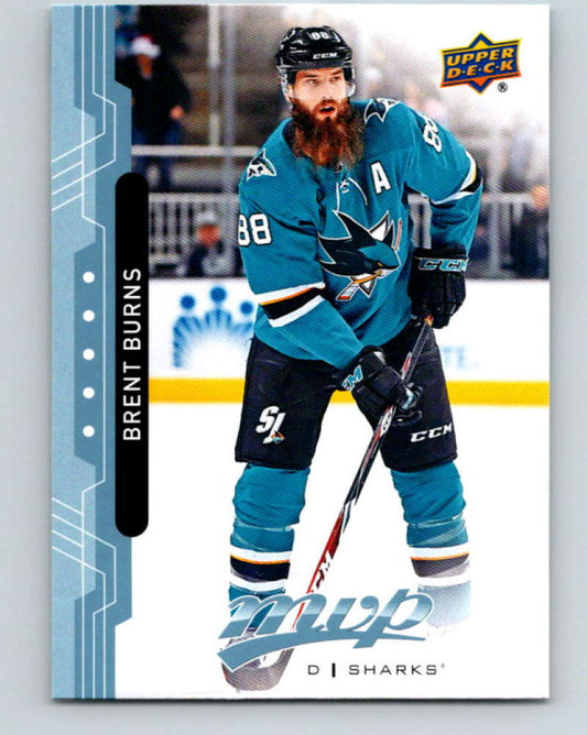 2018-19 Upper Deck MVP #217 Brent Burns Mint San Jose Sharks  Image 1