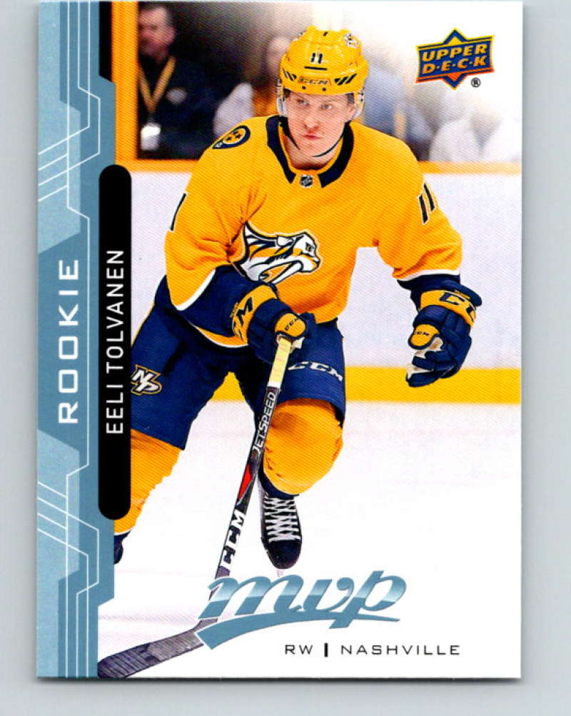 2018-19 Upper Deck MVP #241 Eeli Tolvanen Mint RC Rookie Nashville Predators  Image 1