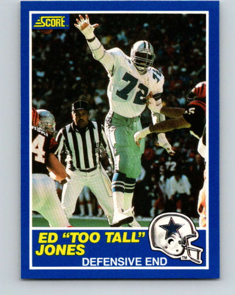 1989 Score #5 Ed Too Tall Jones Mint Dallas Cowboys  Image 1