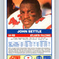 1989 Score #8 John Settle Mint RC Rookie Atlanta Falcons  Image 2