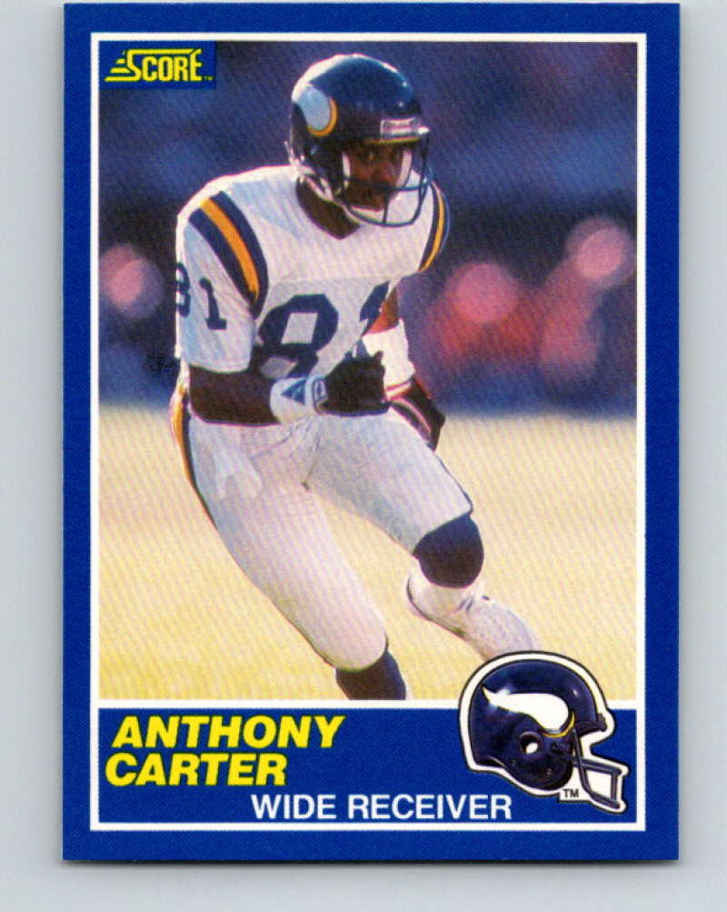 1989 Score #20 Anthony Carter Mint Minnesota Vikings  Image 1