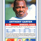 1989 Score #20 Anthony Carter Mint Minnesota Vikings  Image 2