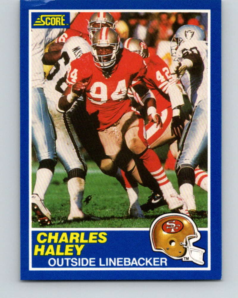 1989 Score #21 Charles Haley Mint San Francisco 49ers  Image 1