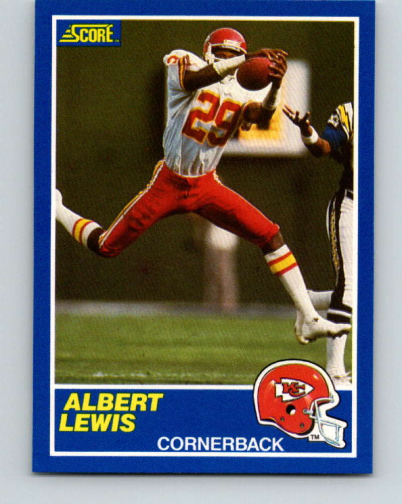 1989 Score #29 Albert Lewis Mint Kansas City Chiefs  Image 1