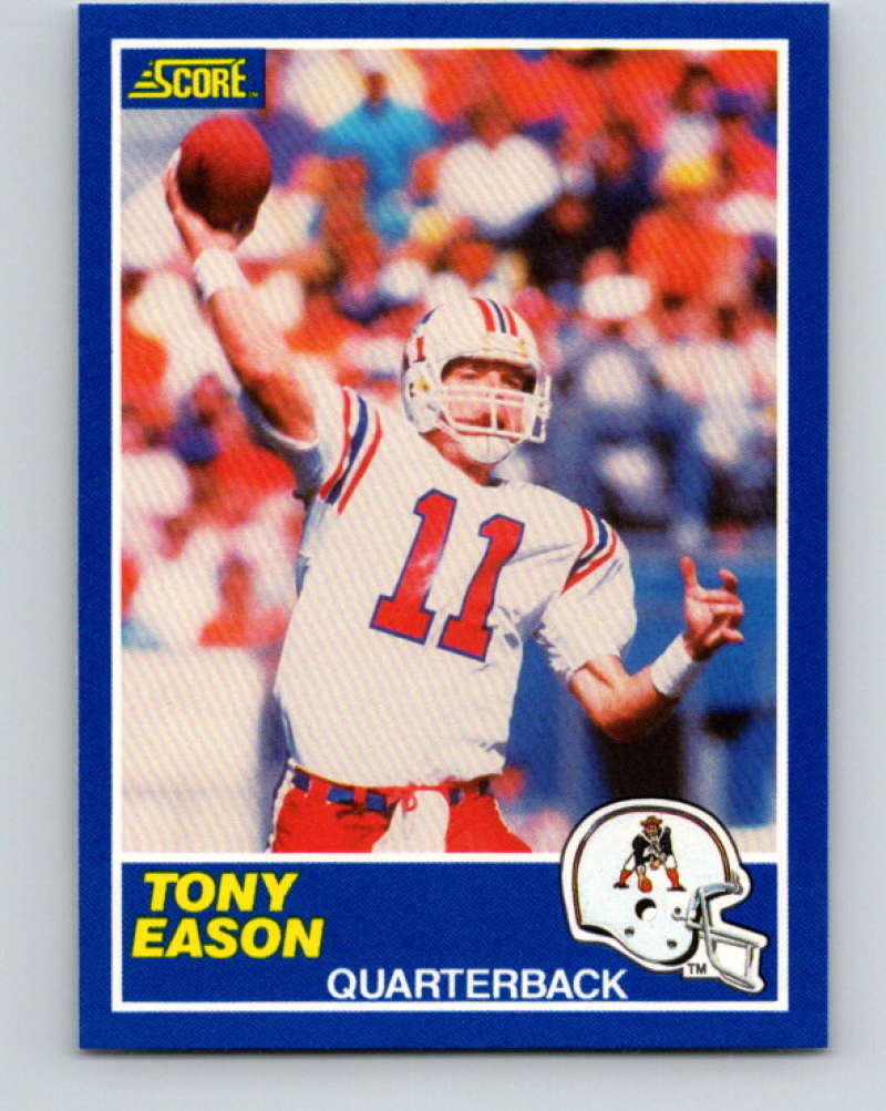1989 Score #32 Tony Eason Mint New England Patriots  Image 1