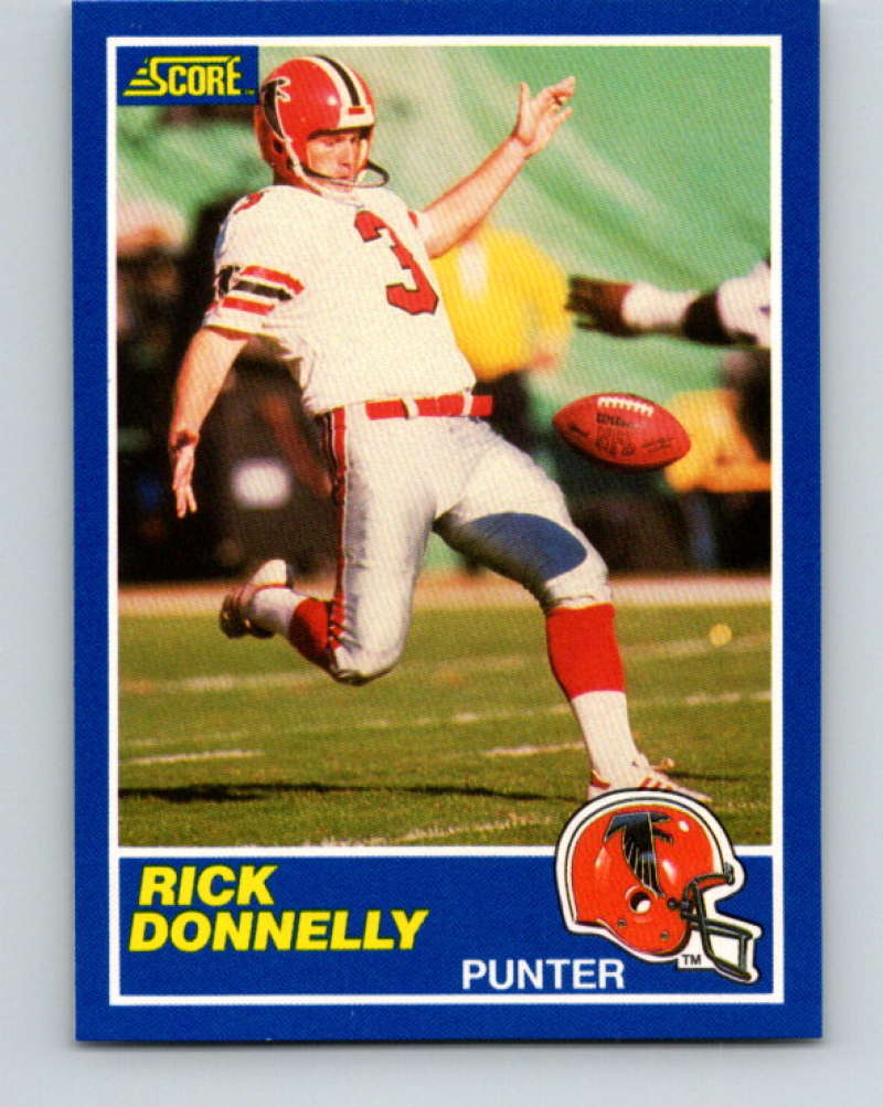 1989 Score #33 Rick Donnelly UER Mint Atlanta Falcons  Image 1