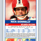 1989 Score #33 Rick Donnelly UER Mint Atlanta Falcons  Image 2