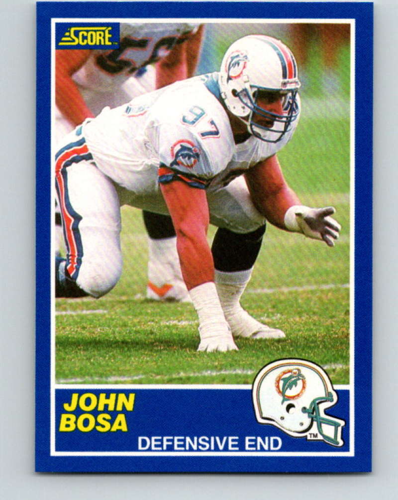 1989 Score #44 John Bosa Mint Miami Dolphins