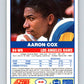 1989 Score #45 Aaron Cox Mint RC Rookie Los Angeles Rams  Image 2