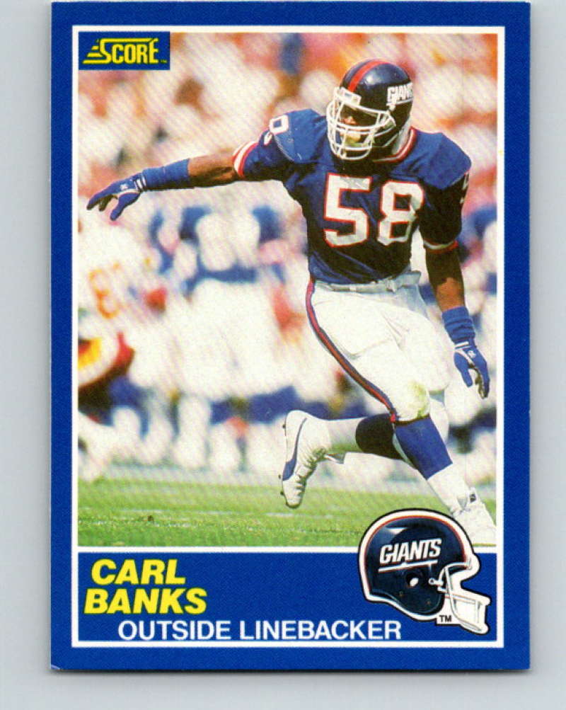 1989 Score #47 Carl Banks Mint New York Giants  Image 1