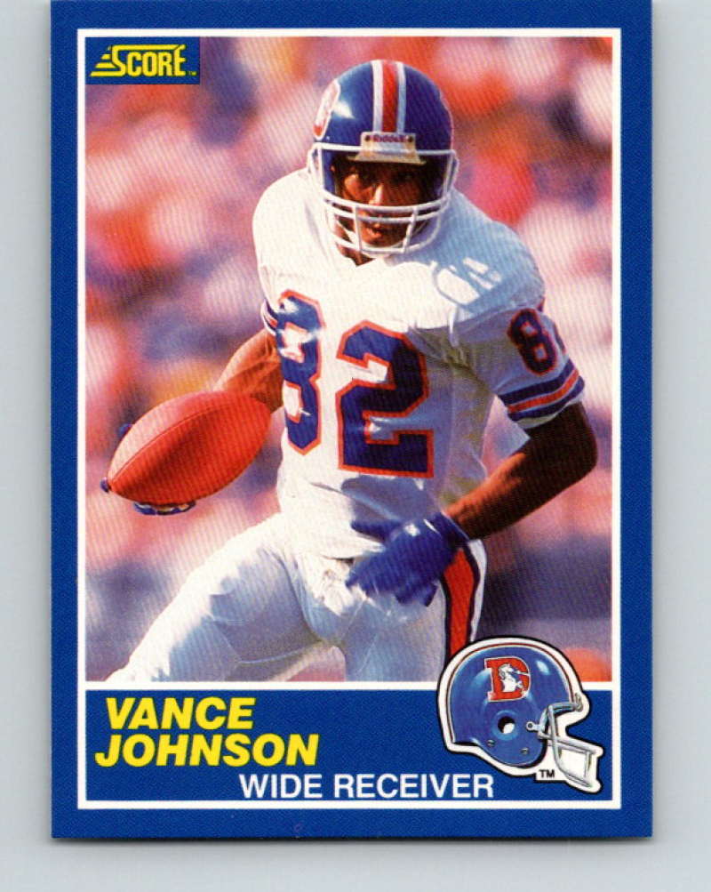1989 Score #56 Vance Johnson Mint Denver Broncos  Image 1