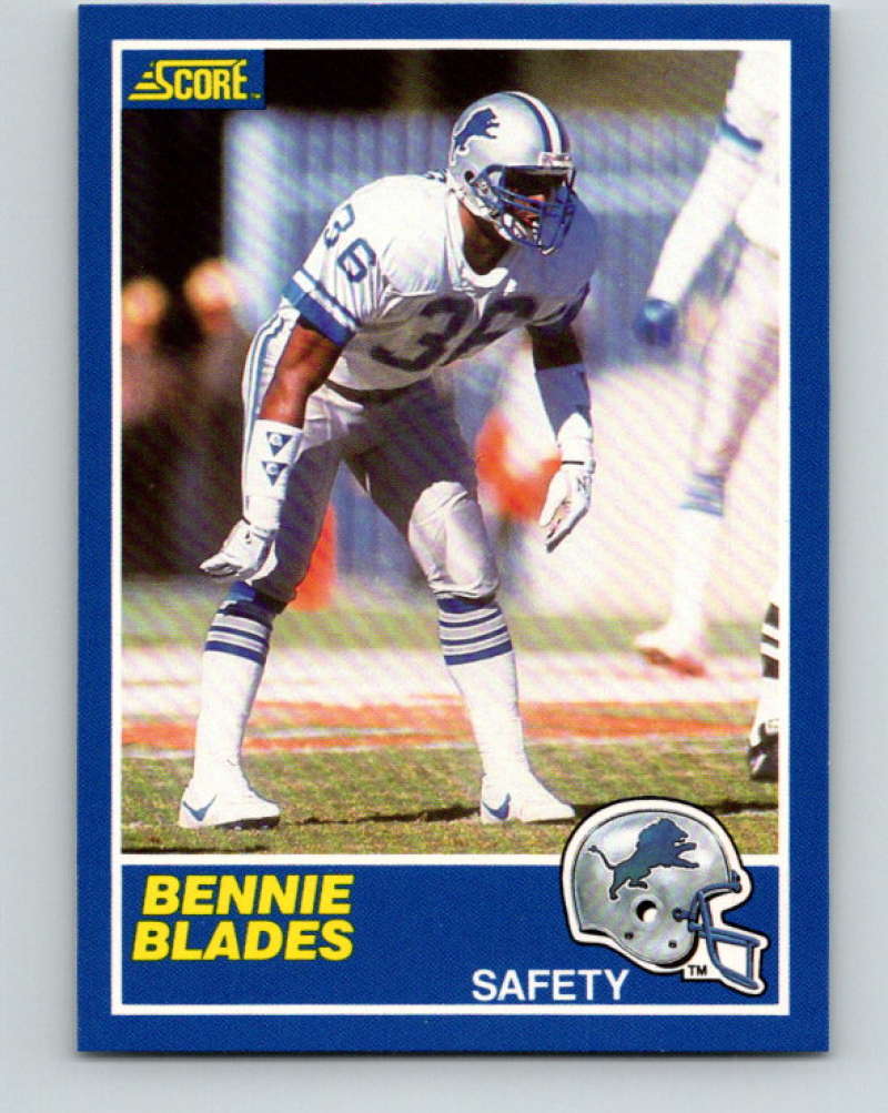 1989 Score #57 Bennie Blades Mint RC Rookie Detroit Lions  Image 1