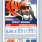 1989 Score #63 Ickey Woods UER Mint RC Rookie Cincinnati Bengals  Image 2
