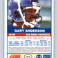 1989 Score #64 Gary Anderson RB Mint San Diego Chargers  Image 2
