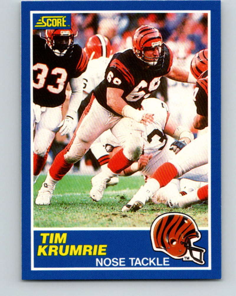 1989 Score #69 Tim Krumrie Mint Cincinnati Bengals  Image 1