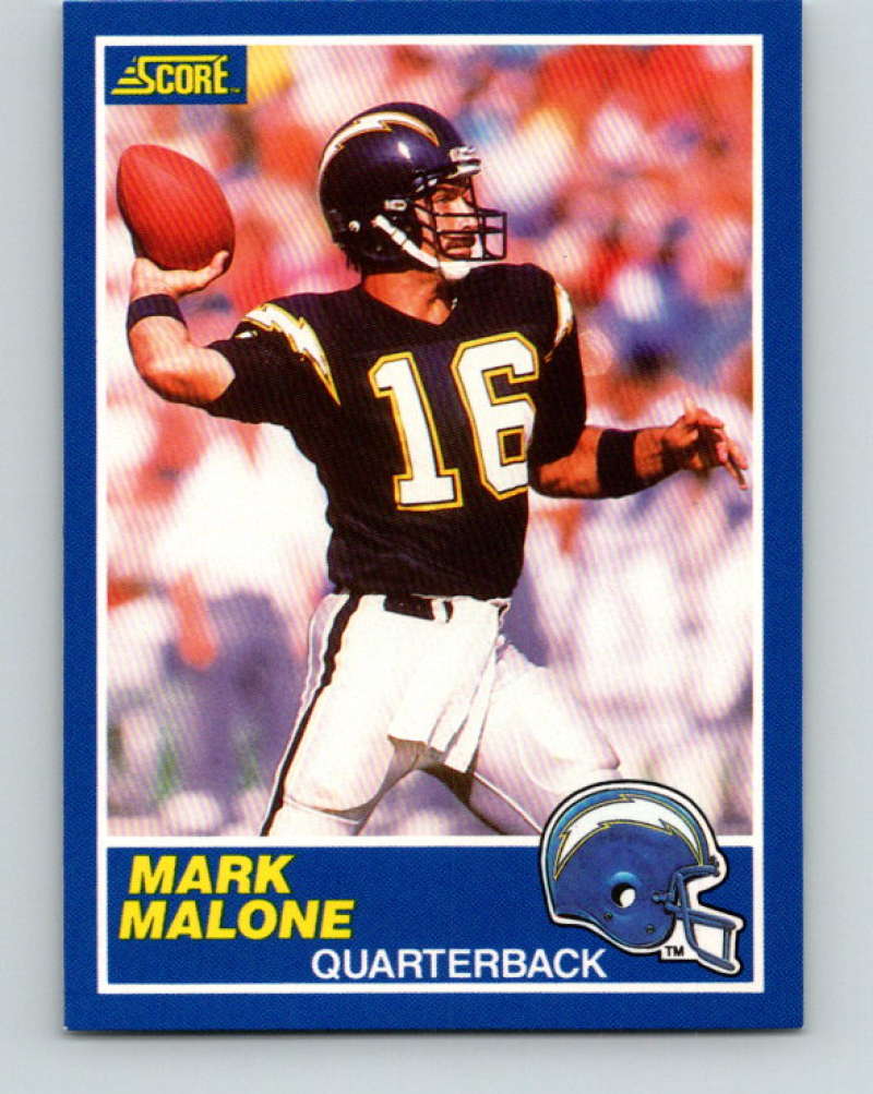 1989 Score #70 Mark Malone Mint San Diego Chargers  Image 1