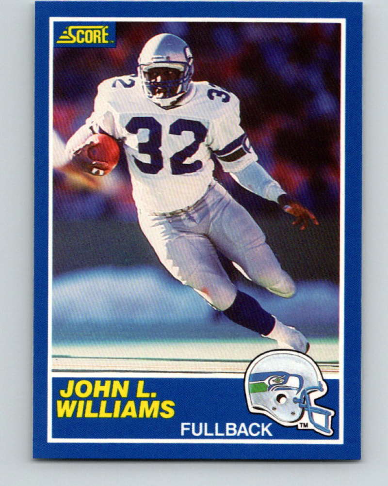 1989 Score #76 John L. Williams Mint Seattle Seahawks  Image 1