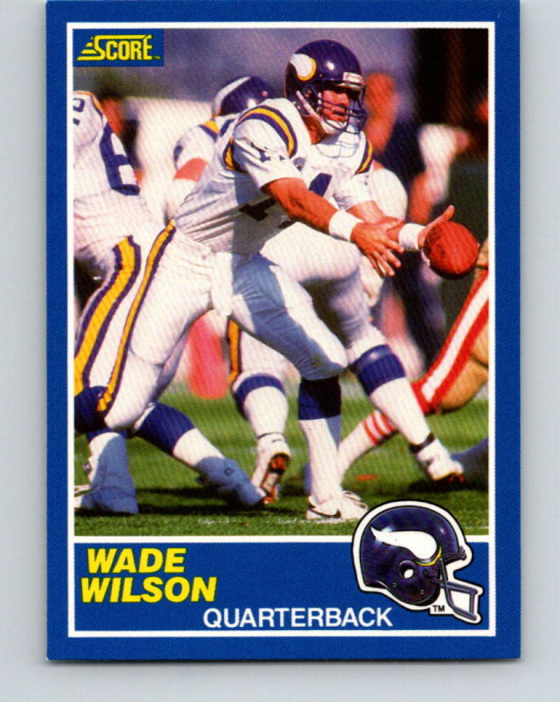 1989 Score #85 Wade Wilson Mint Minnesota Vikings  Image 1