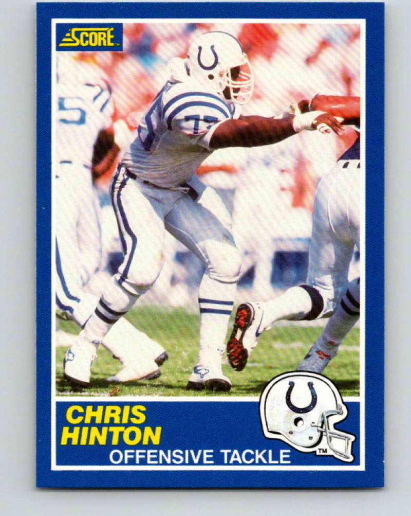 1989 Score #87 Chris Hinton Mint Indianapolis Colts  Image 1