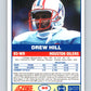 1989 Score #95 Drew Hill Mint Houston Oilers  Image 2