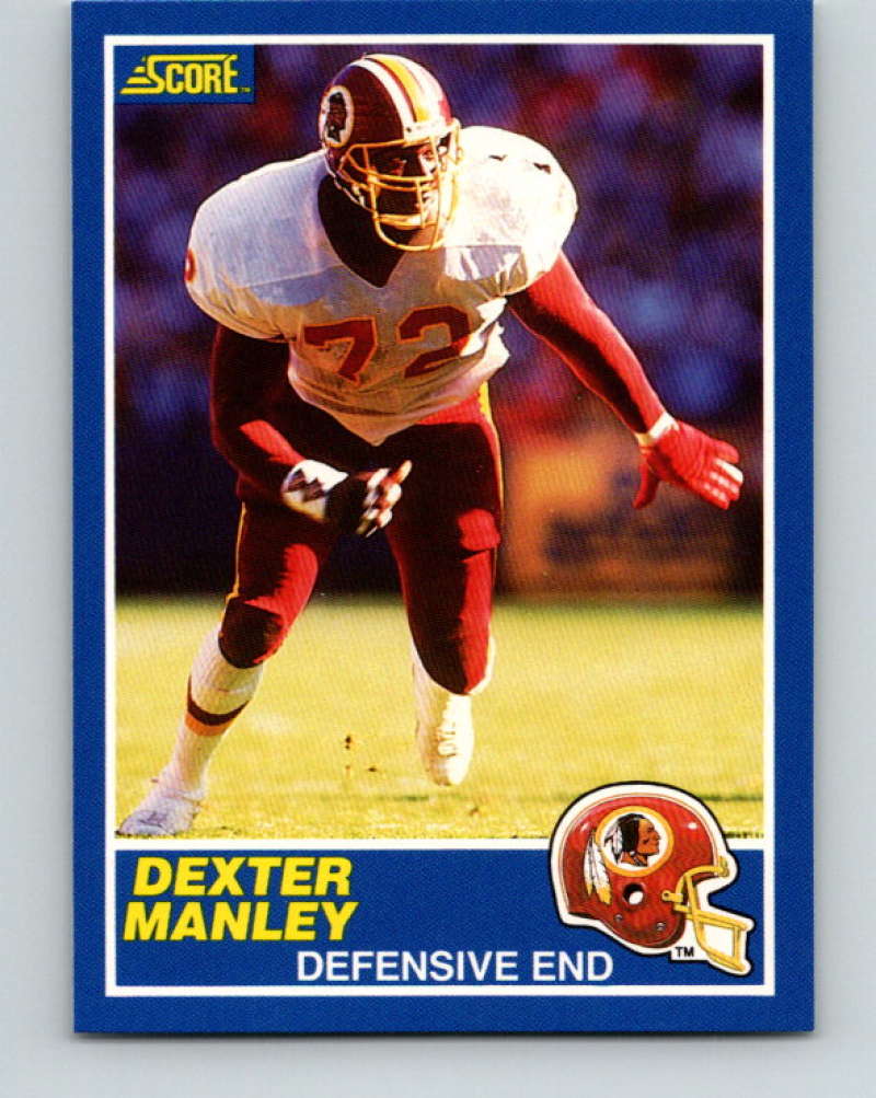 1989 Score #98 Dexter Manley Mint Washington Redskins  Image 1