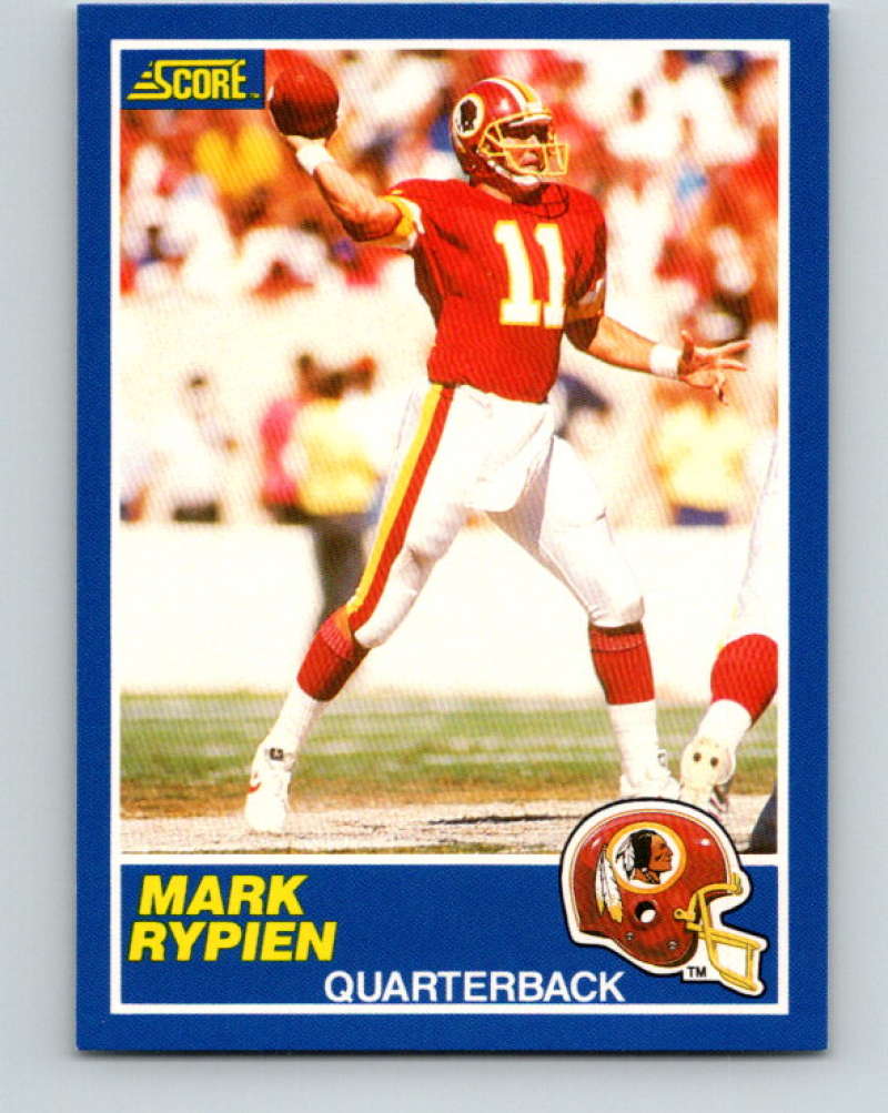 1989 Score #105 Mark Rypien Mint RC Rookie Washington Redskins
