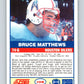 1989 Score #109 Bruce Matthews Mint RC Rookie Houston Oilers