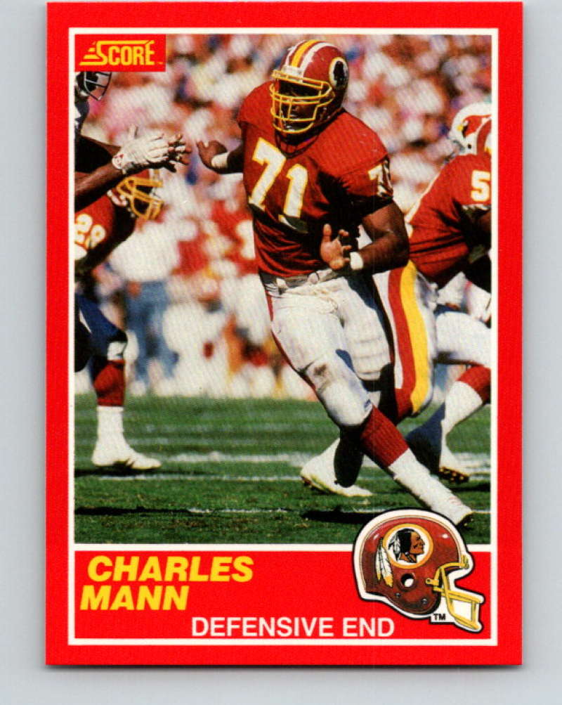 1989 Score #113 Charles Mann Mint Washington Redskins  Image 1