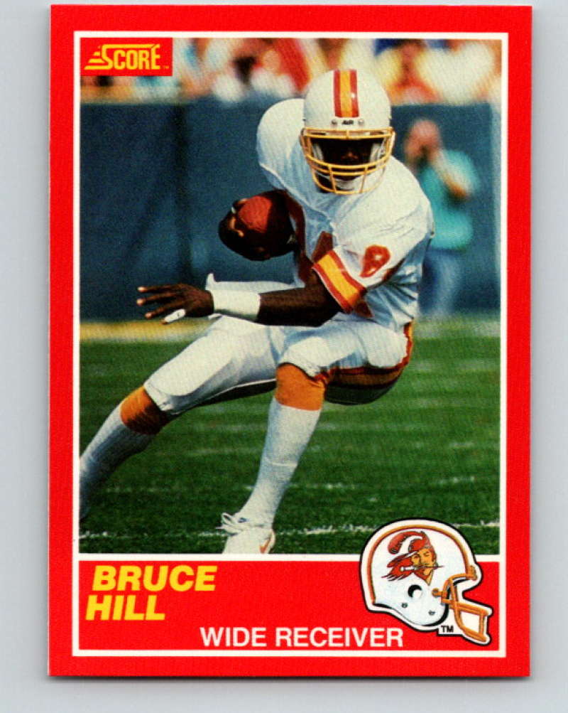 1989 Score #115 Bruce Hill Mint RC Rookie Tampa Bay Buccaneers  Image 1