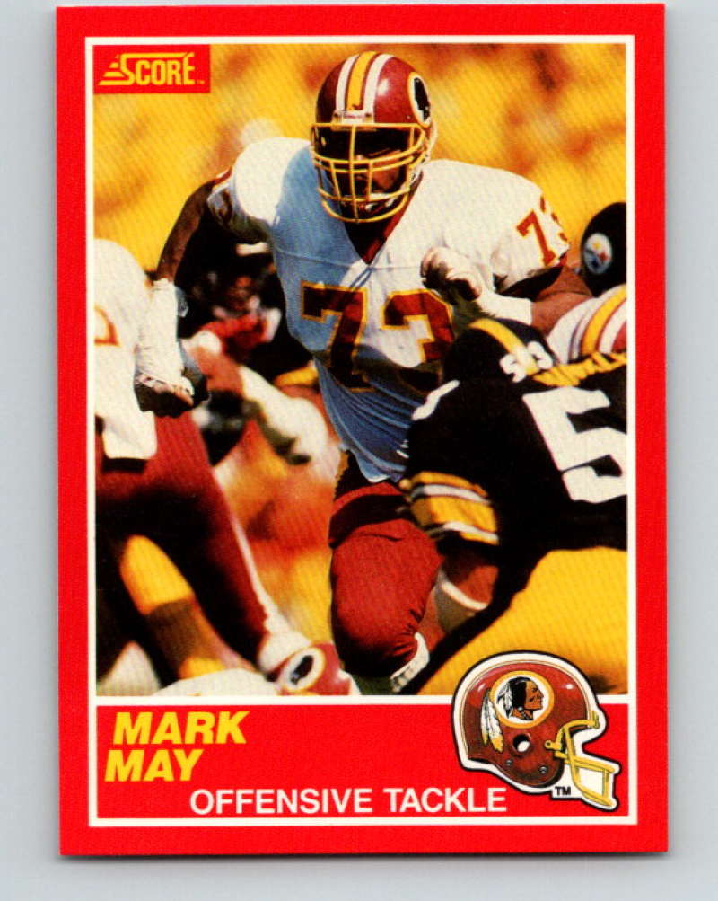 1989 Score #116 Mark May Mint RC Rookie Washington Redskins  Image 1