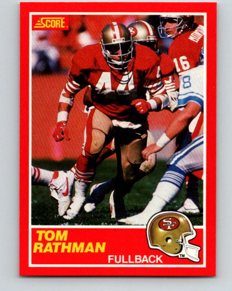 1989 Score #120 Tom Rathman Mint San Francisco 49ers  Image 1