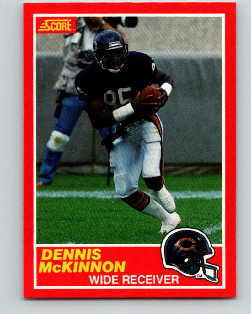 1989 Score #121 Dennis McKinnon Mint Chicago Bears  Image 1