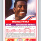 1989 Score #125 Irving Fryar UER Mint New England Patriots  Image 2