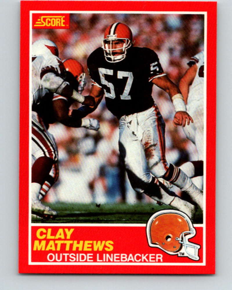 1989 Score #127 Clay Matthews Mint Cleveland Browns  Image 1