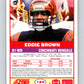 1989 Score #134 Eddie Brown Mint Cincinnati Bengals  Image 2