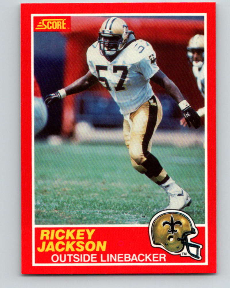 1989 Score #136 Rickey Jackson Mint New Orleans Saints  Image 1