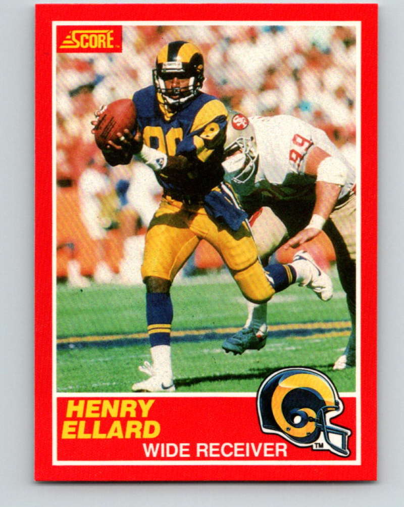 1989 Score #137 Henry Ellard Mint Los Angeles Rams  Image 1