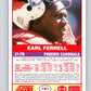 1989 Score #151 Earl Ferrell Mint Phoenix Cardinals  Image 2