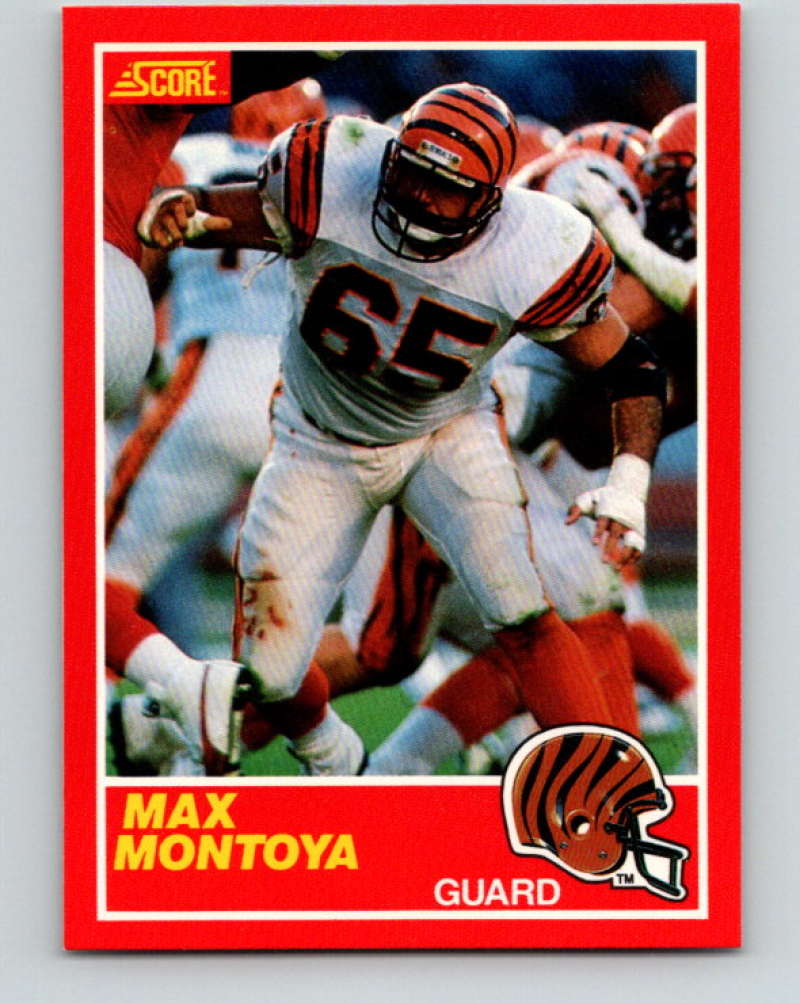 1989 Score #154 Max Montoya Mint Cincinnati Bengals  Image 1