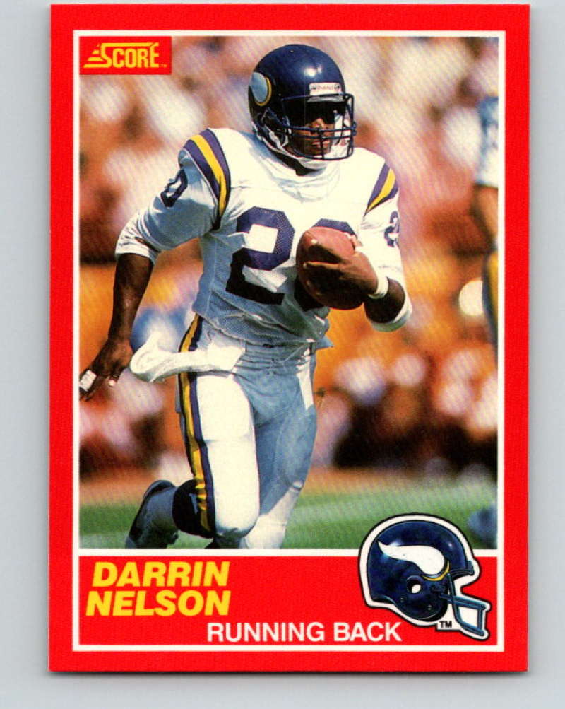 1989 Score #155 Darrin Nelson Mint Minnesota Vikings  Image 1