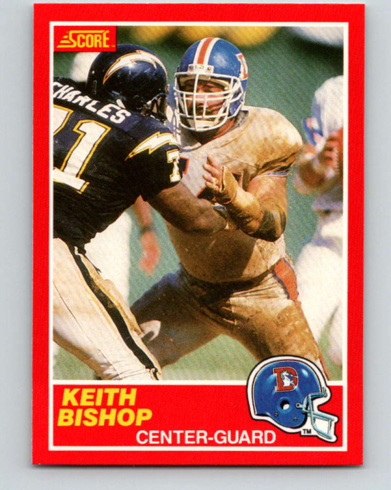 1989 Score #158 Keith Bishop Mint Denver Broncos  Image 1