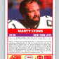 1989 Score #160 Marty Lyons Mint New York Jets  Image 2