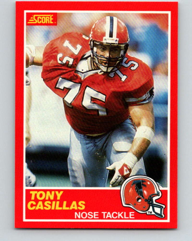 1989 Score #162 Tony Casillas Mint Atlanta Falcons  Image 1