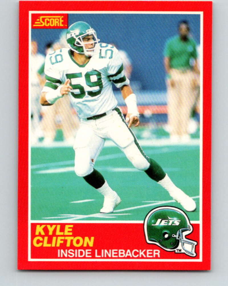 1989 Score #163 Kyle Clifton Mint RC Rookie New York Jets  Image 1