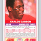 1989 Score #168 Carlos Carson Mint Kansas City Chiefs  Image 2