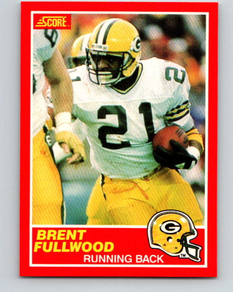 1989 Score #177 Brent Fullwood Mint RC Rookie Green Bay Packers  Image 1