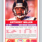 1989 Score #178 Anthony Miller Mint RC Rookie San Diego Chargers  Image 2