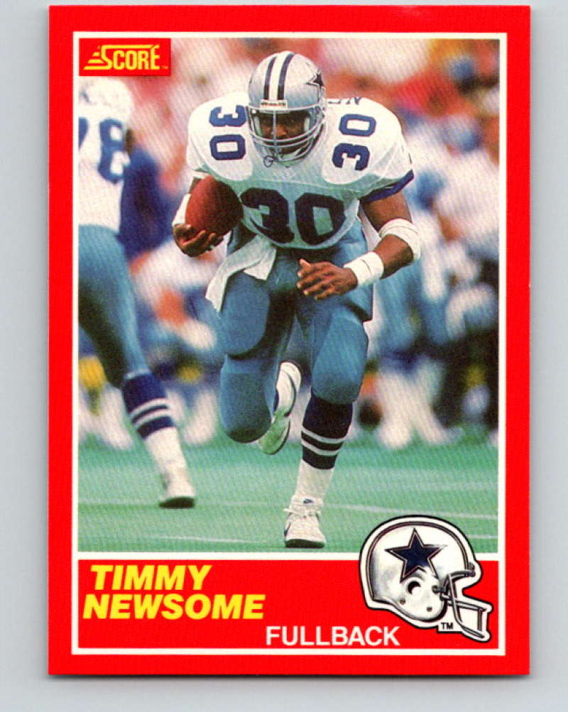 1989 Score #183 Timmy Newsome Mint Dallas Cowboys  Image 1