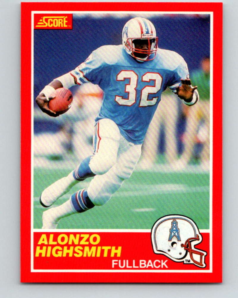 1989 Score #186 Alonzo Highsmith Mint Houston Oilers  Image 1