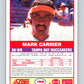 1989 Score #188a Mark Carrier ERR Mint RC Rookie Tampa Bay  Image 2